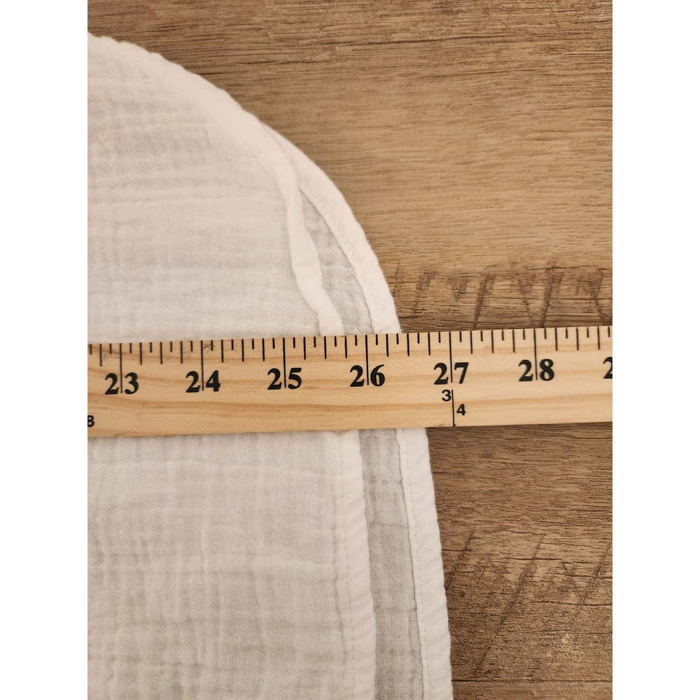 J Crew Womens Top Gauze Button Up Shirt 100% Cotton White Medium Lightweight - Picture 9 of 11